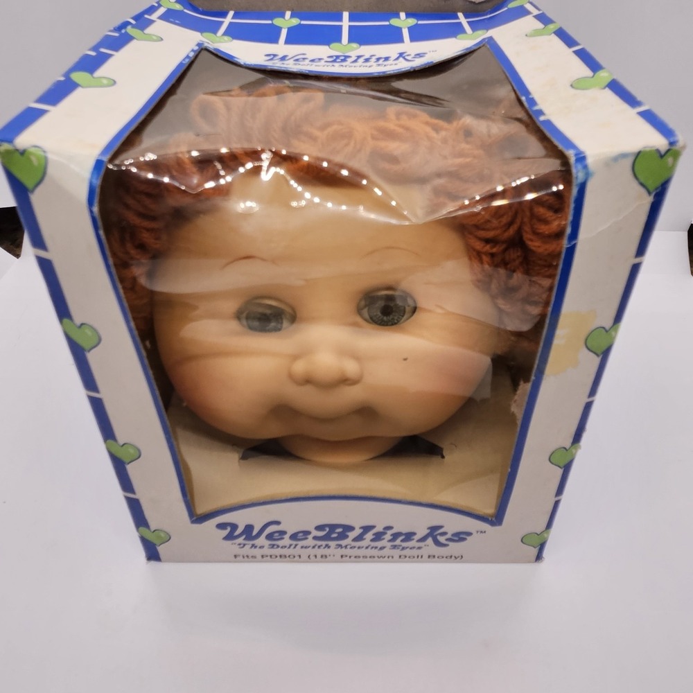 WeeBlinks Doll Head Moving Eyes Fits 18" Presewn Body PDB01 NEW‎ In Box